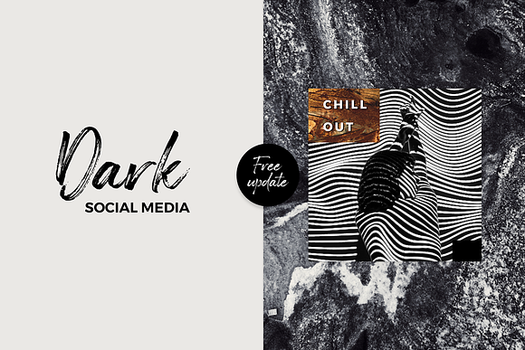 Dark Social Media Pack in Social Media Templates - product preview 10