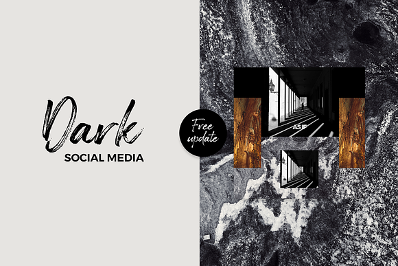 Dark Social Media Pack in Social Media Templates - product preview 15