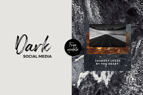 Dark Social Media Pack in Social Media Templates - product preview 16