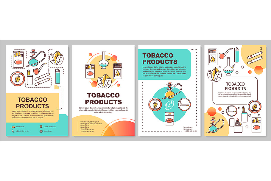 Tobacco industry template layout in Brochure Templates - product preview 8