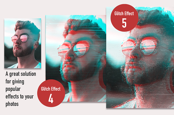 Glitch Effect Set for Photoshop. in Add-Ons - product preview 4