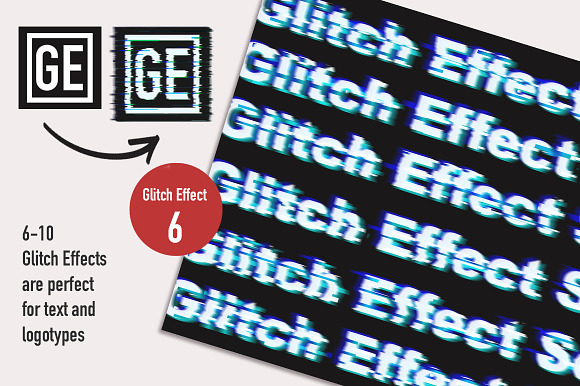 Glitch Effect Set for Photoshop. in Add-Ons - product preview 5