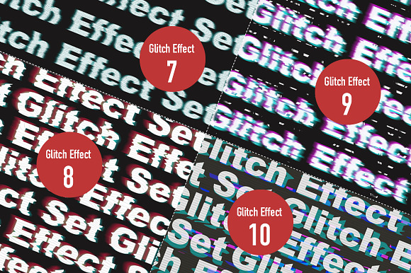 Glitch Effect Set for Photoshop. in Add-Ons - product preview 6
