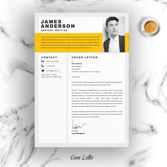 Creative | Modern Resume Template in Letter Templates - product preview 2
