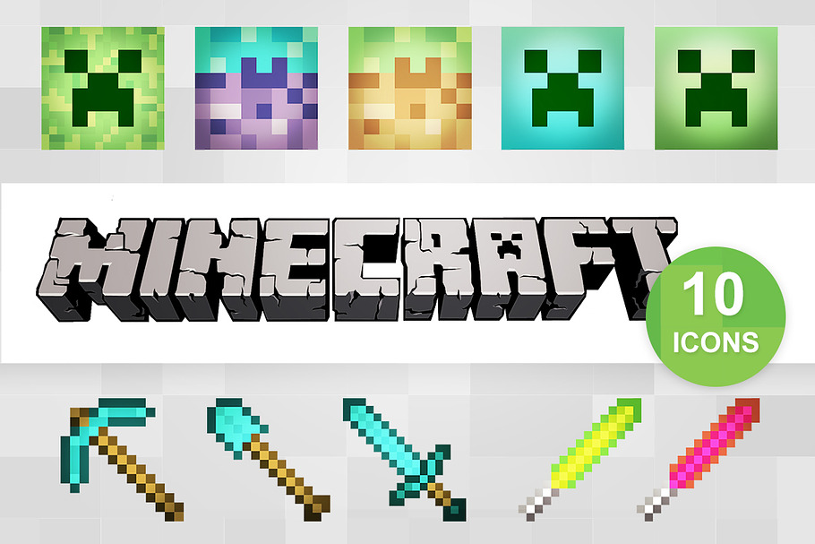 10 Minecraft Icons 