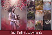 Floral Portrait Backgrounds