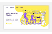 Digital marketing studio homepage