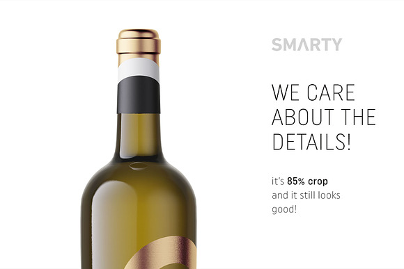 White wine mockup in Product Mockups - product preview 3