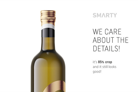 White wine mockup in Product Mockups - product preview 3