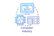 Computer industry concept icon