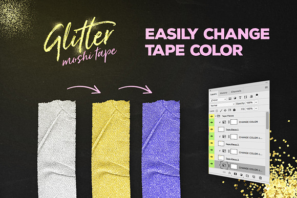 Glitter Moshi Tape Objects in Objects - product preview 2