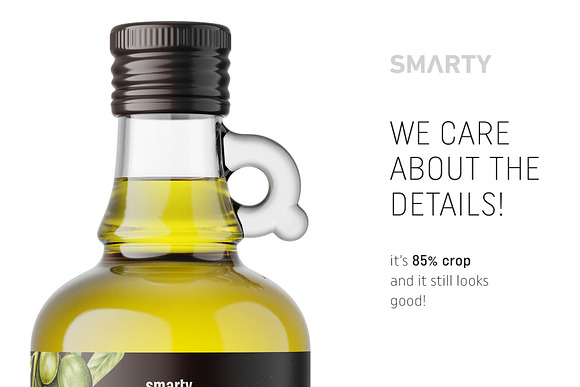 Olive oil bottle mockup in Product Mockups - product preview 3