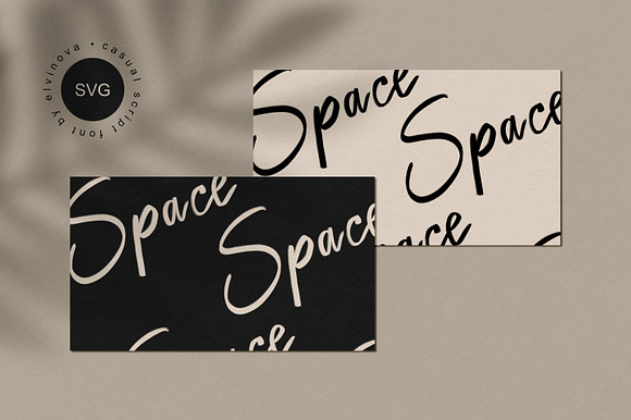 Space SVG Casual Font in Script Fonts - product preview 9