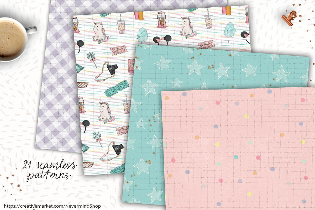 Carnival digital paper pack in Patterns - product preview 8