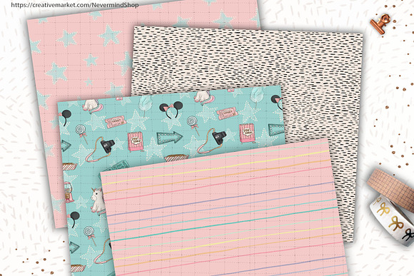 Carnival digital paper pack in Patterns - product preview 4