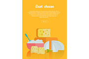 Best cheese banner. Natural Farm