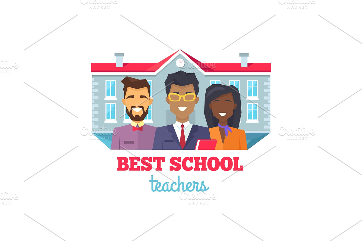 Best School Teachers Praise Vector in Illustrations - product preview 8