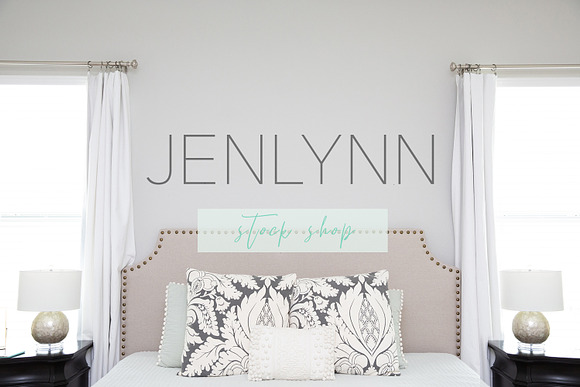 Bedroom Blank Wall Mockup in Product Mockups - product preview 1