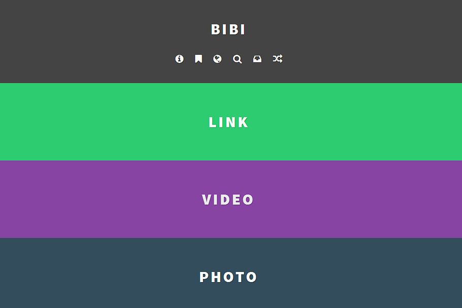 Bibi - Flat Tumblr Theme