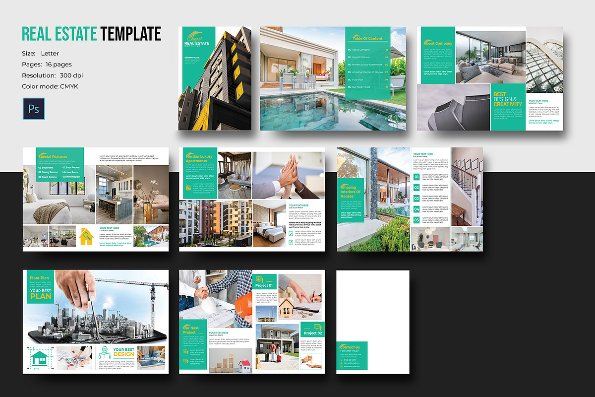 Real Estate template in Brochure Templates - product preview 8