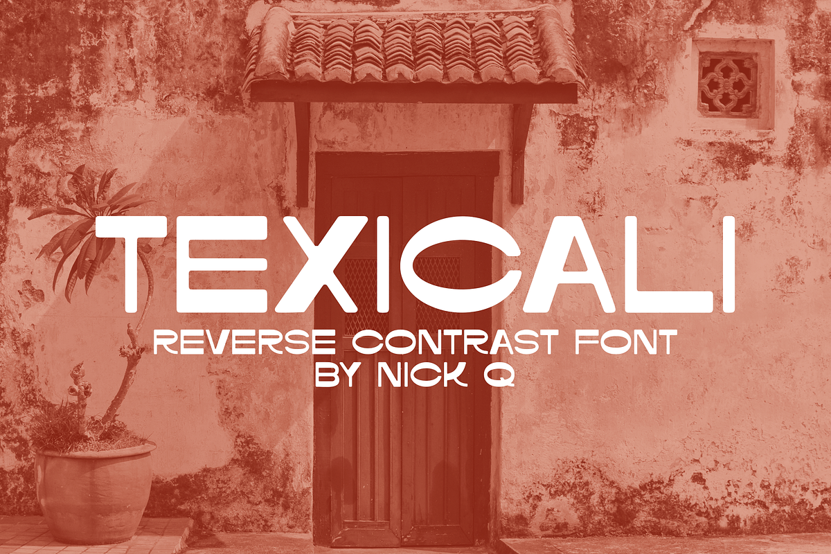 Texicali Reverse Contrast Font in Sans-Serif Fonts - product preview 8