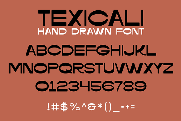 Texicali Reverse Contrast Font in Sans-Serif Fonts - product preview 2