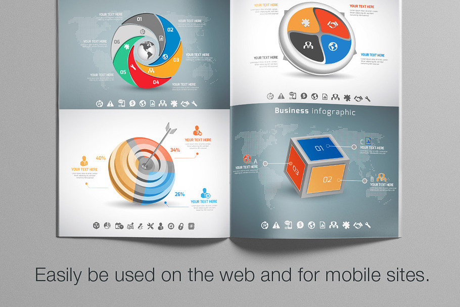 Premium Collection of Infographics in Presentation Templates - product preview 8