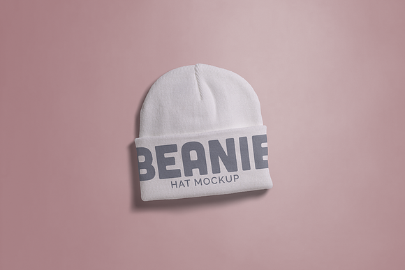 Beanie Hat Mock-up in Product Mockups - product preview 2