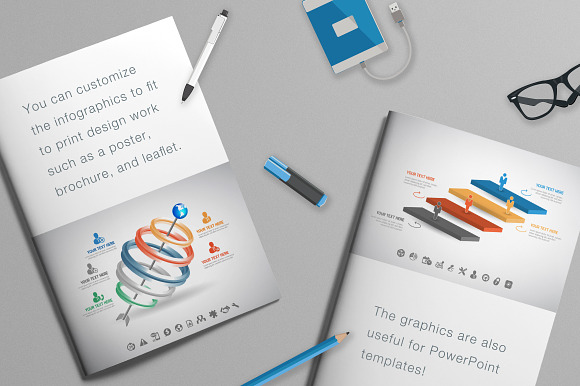 Premium Collection of Infographics in Presentation Templates - product preview 2