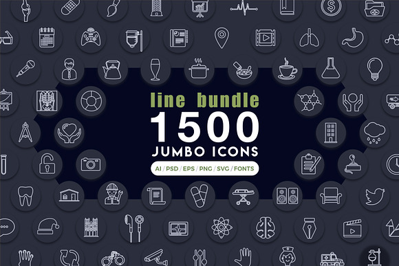 Jumbo Line Icons Pack in Icons Packs - product preview 47
