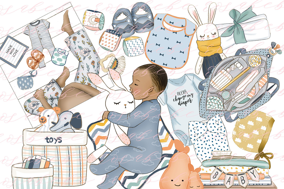 Baby boy in Illustrations - product preview 8