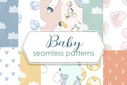 Baby boy seamless patterns
