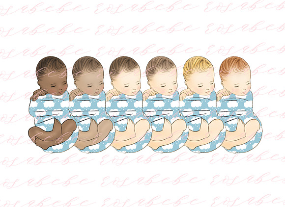 Baby boy clipart in Illustrations - product preview 1