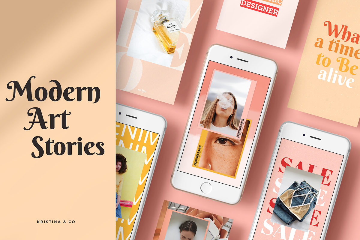 Modern Art - Stories Template in Instagram Templates - product preview 8