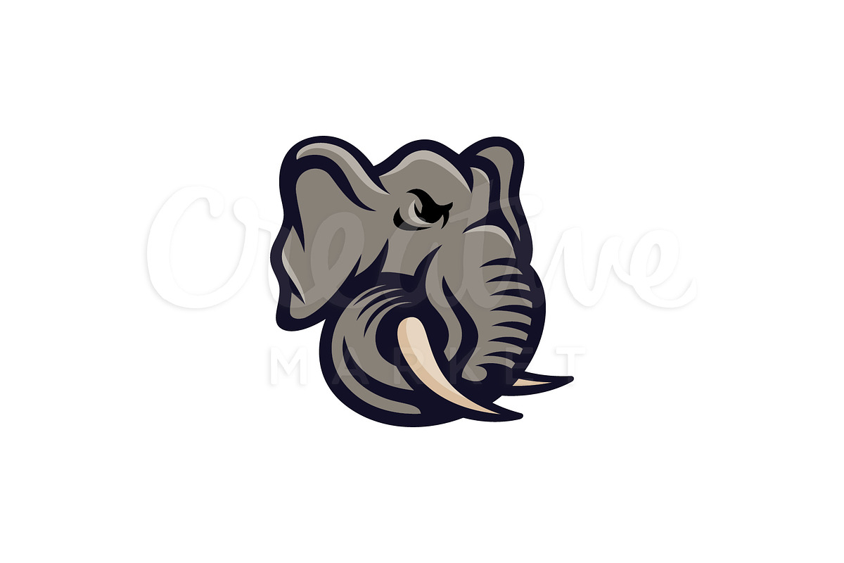 Elephant Mascot or Esport Logo in Templates - product preview 8