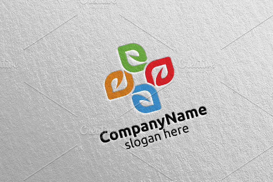 Natural Cross Medical Hospital Logo in Logo Templates - product preview 8