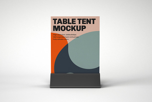 Table Tent and Sign Mockup Set in Print Mockups - product preview 8