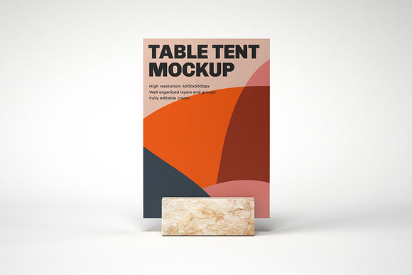 Table Tent and Sign Mockup Set in Print Mockups - product preview 9
