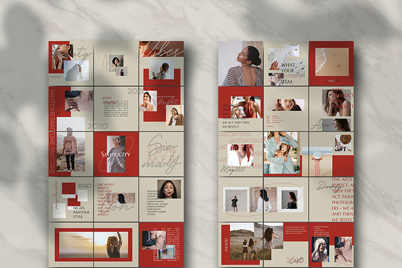 Redfolk Puzzle Instagram Feed in Instagram Templates - product preview 2