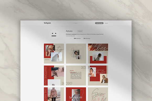 Redfolk Puzzle Instagram Feed in Instagram Templates - product preview 4