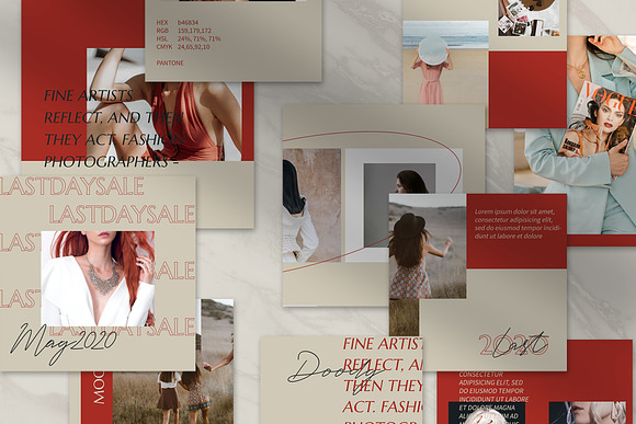 Redfolk Puzzle Instagram Feed in Instagram Templates - product preview 5