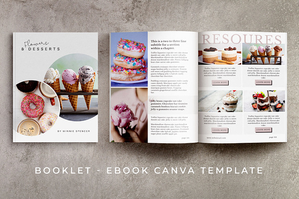 Booklet-eBook Canva Template | Poppy