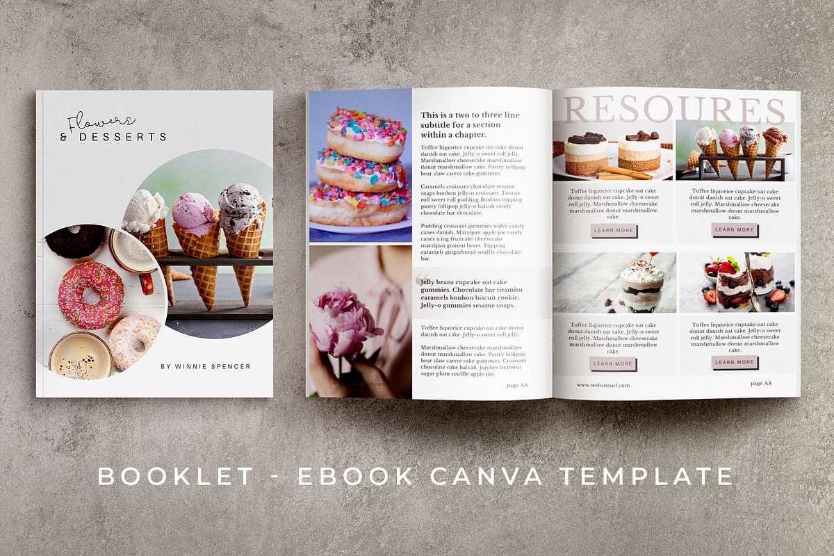 Booklet-eBook Canva Template | Poppy in Magazine Templates - product preview 8