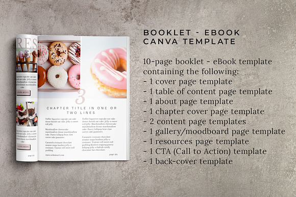 Booklet-eBook Canva Template | Poppy in Magazine Templates - product preview 1