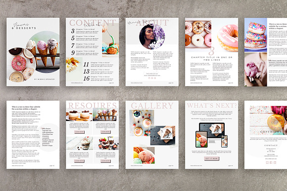 Booklet-eBook Canva Template | Poppy in Magazine Templates - product preview 2