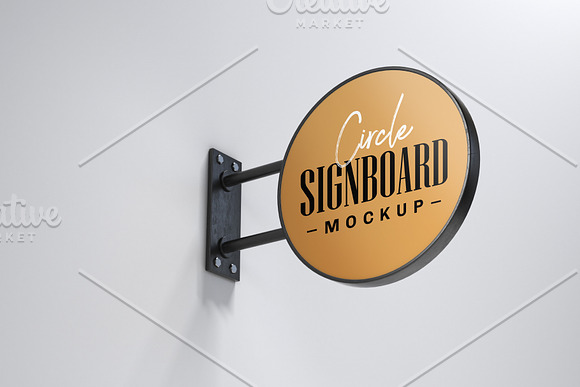 Street Signboard Mockup Set in Branding Mockups - product preview 8