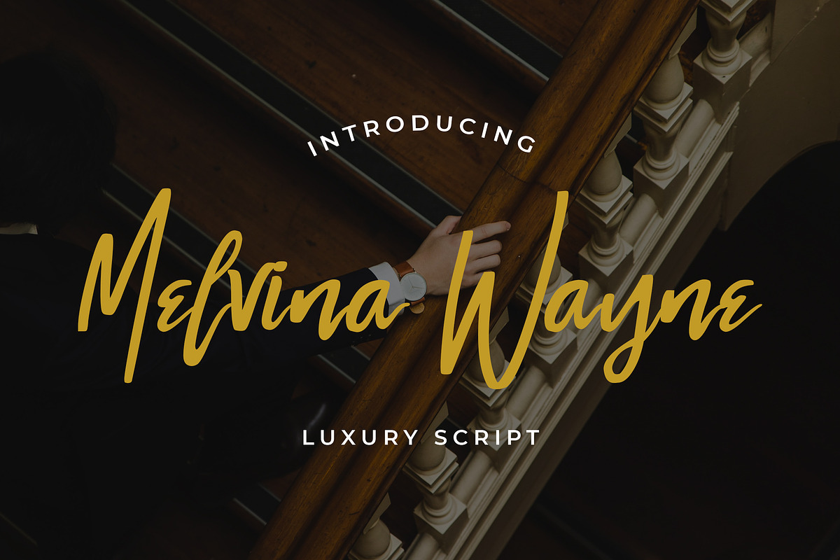 Melvina Wayne - Luxury Script Font in Script Fonts - product preview 8