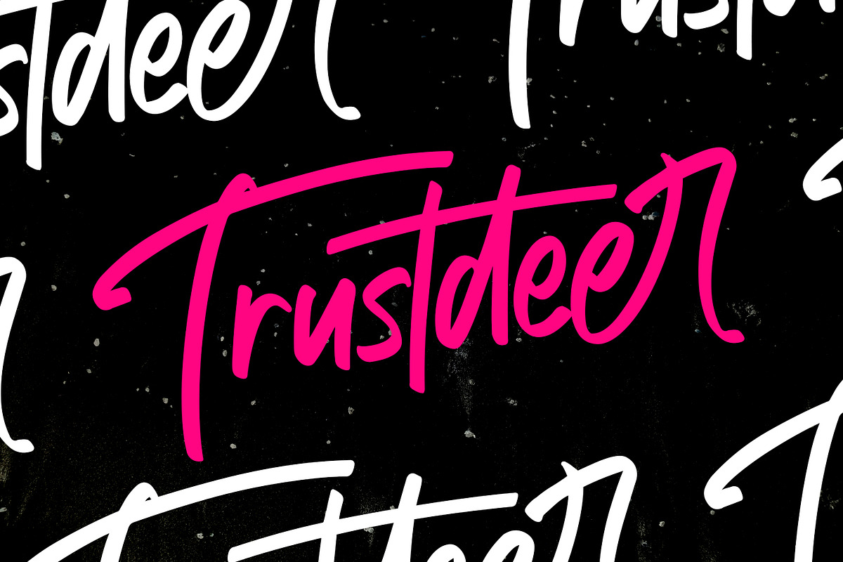 Trustdeer Handbrush Font in Display Fonts - product preview 8