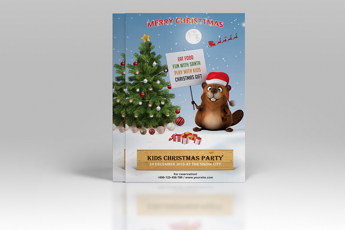 Christmas Invitation-V132 in Flyer Templates - product preview 8