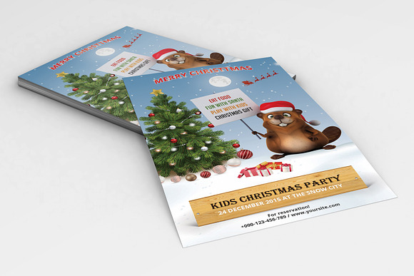 Christmas Invitation-V132 in Flyer Templates - product preview 2